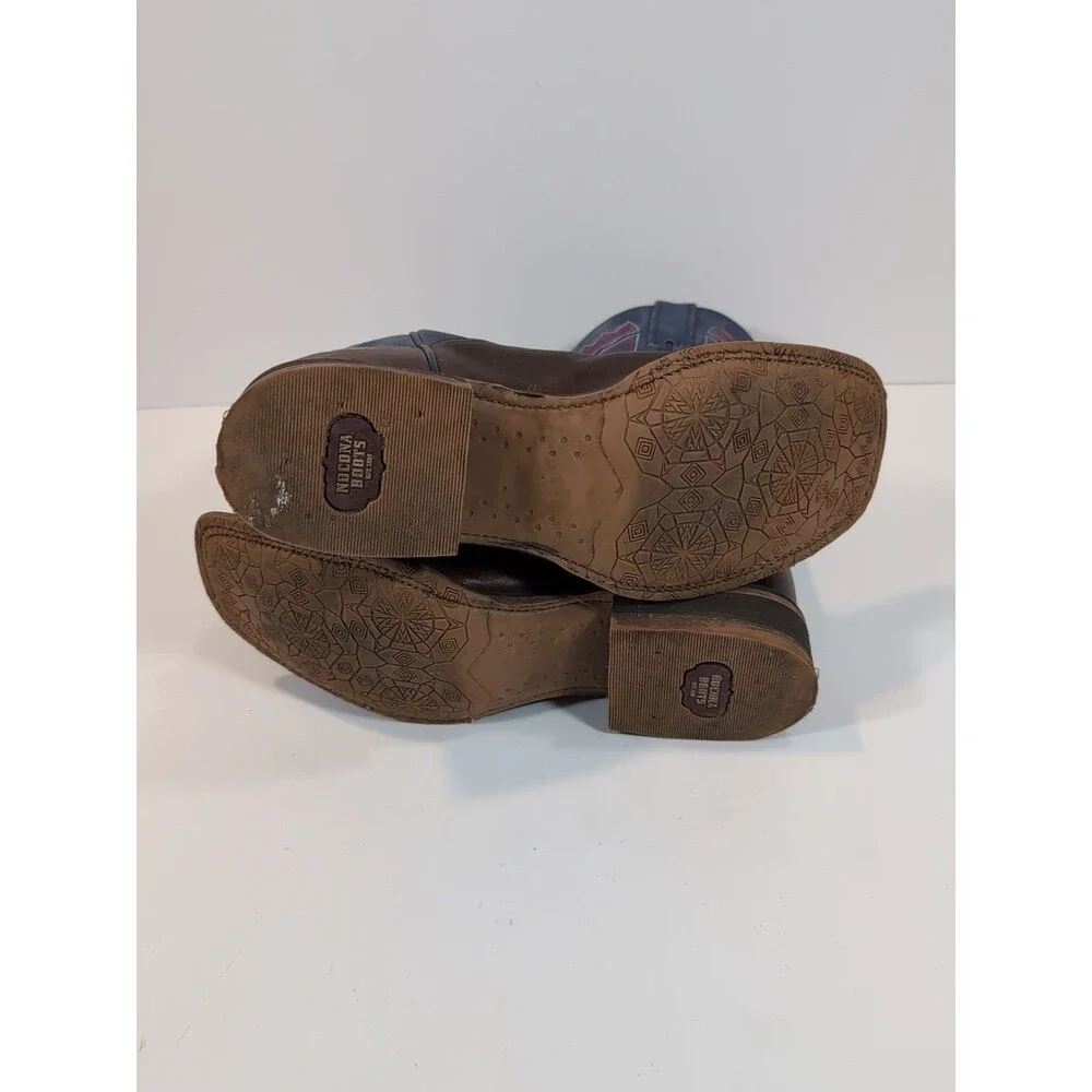 Nocona Women's Hero Nadia Blue Square Toe  Western Cowboy Boots Size 8.5 B - Picture 12 of 13